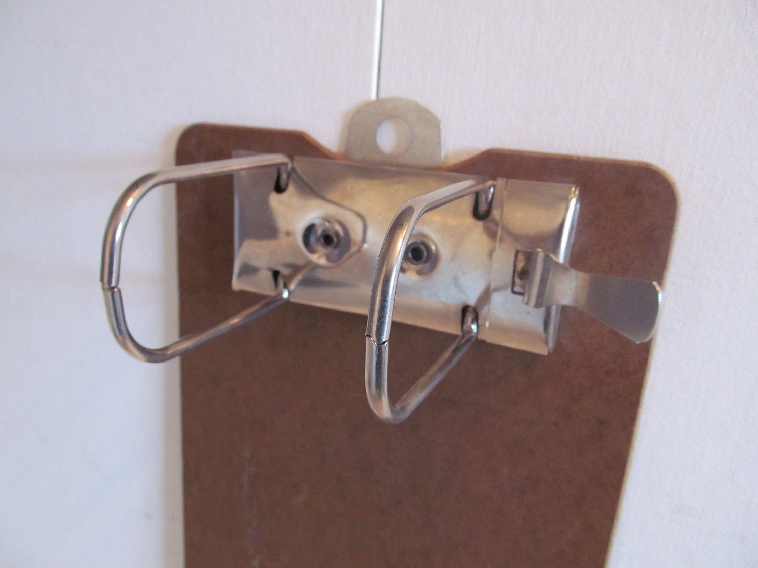 Vtg Clipboard Two Hole Punch Receipt Holder