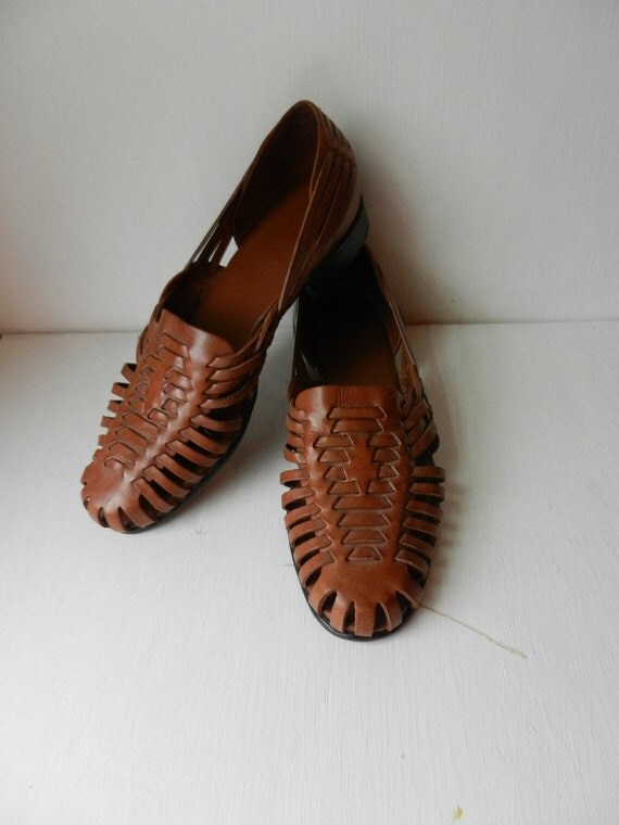 woven leather sandals huarache