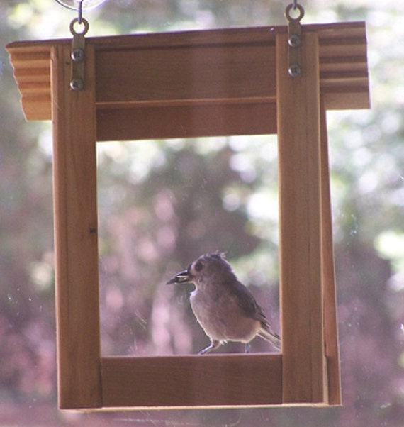 stick to window bird feeder