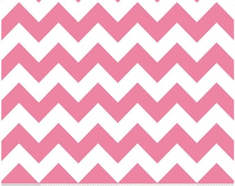 Medium Chevron Hot Pink by Riley Blake Designs 1-1/2 yards cut