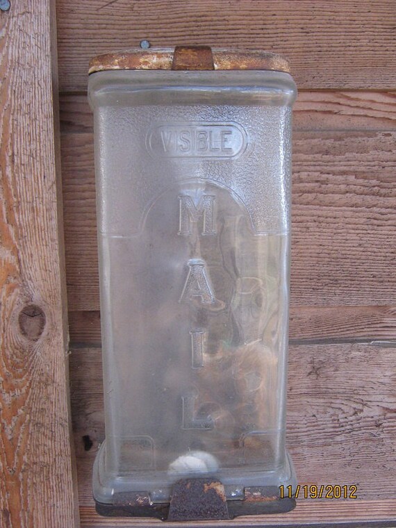 Antique Visible glass mailbox