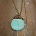 Boho Necklace- Turquoise colored Magnasite