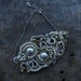 Silver Plated and Brass Wire Necklace Galaxy - Custom order for Tequila