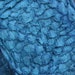 Azure Blue Leather Fish Hide in Suede for Crafts, Bookbinding, Journaling, Cuffs - Second Skin
