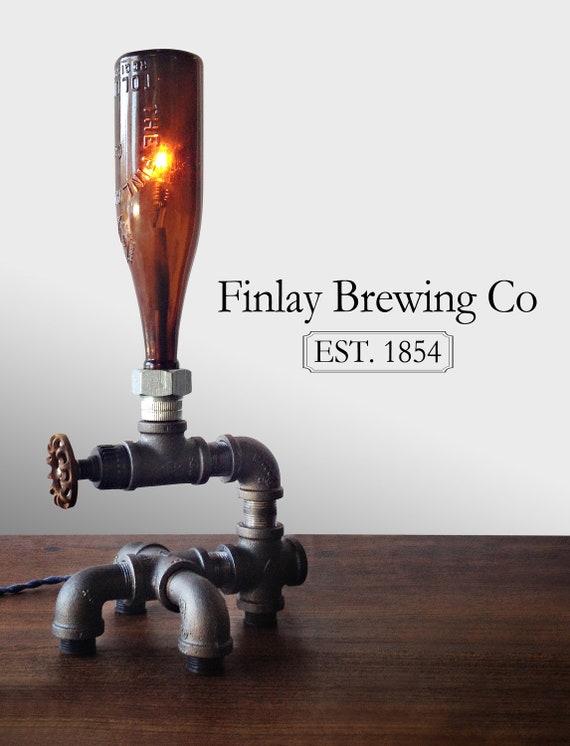 Items similar to Industrial Brewery Lamp - Bottle Lighting ...