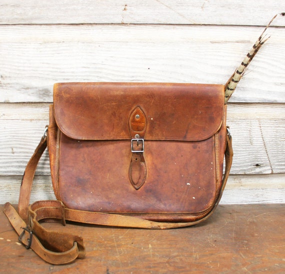 Vintage Leather Bag Surveyor's Satchel
