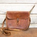 Vintage Leather Bag -- Surveyor's Satchel