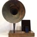 Acoustic iPad iPhone Speaker Dock Utilizing a Vintage Antique Straight Neck Gramophone Horn -Made to Order-