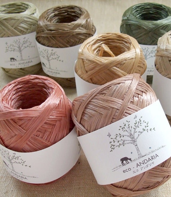 Eco Andaria Yarn Earth Colors Japanese Hamanaka Yarn