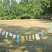 SALE Fabric Bunting, Aqua, Bright Happy Bunting Banner 9 ft. Party Garland Only 1 Left Aqua and Orange Theme