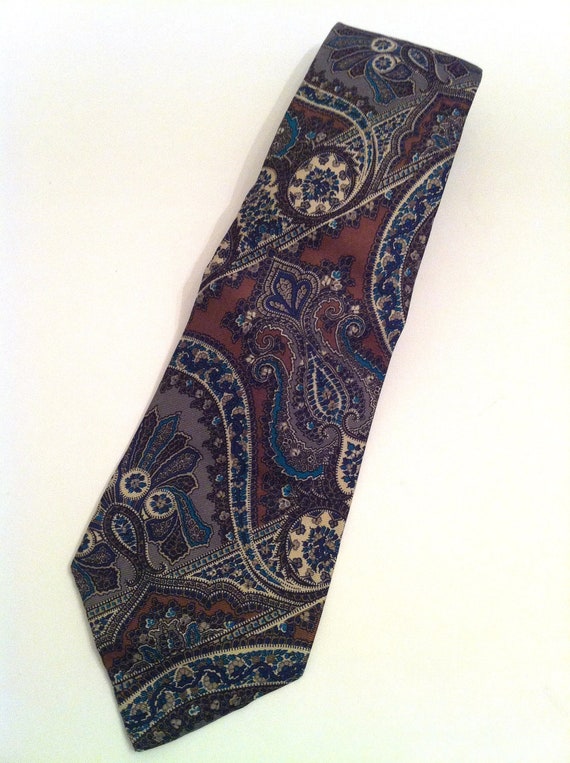 Oscar de la Renta Necktie Silk Vintage Tie Men's