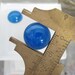 Blue Agate Gemstone Pair Round Shaped Cabochon - AgBl15cab