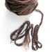 1 oz (28 g) Mulberry Silk Roving Top Fiber WENGE Brown - Hand dyed