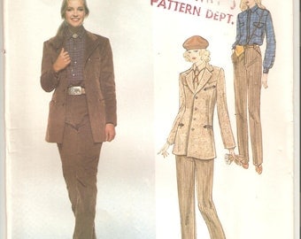 UNCUT Vogue Sewing Pattern 2077, design by Ralph Lauren, Sz 14, 1980s