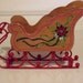 Vintage Wood Sleigh Christmas Display