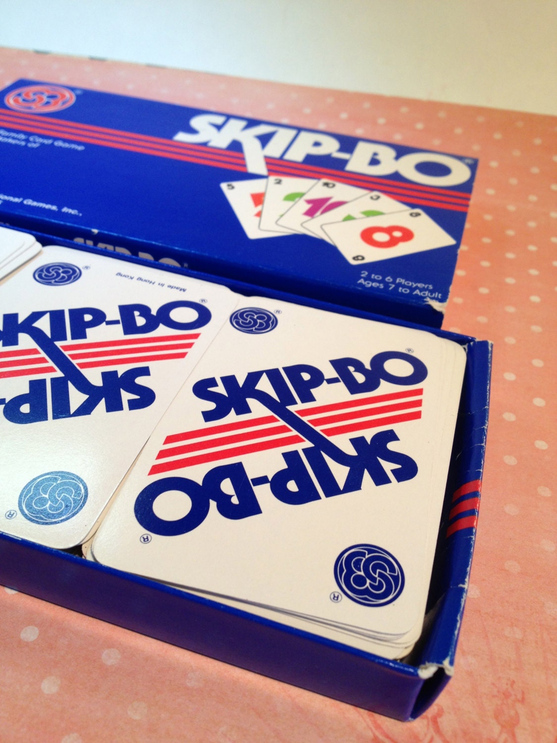 1986 SKIP BO Cards Vintage 162 Skip Bo Colorful By TheBrownPear