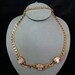Signed Napier Cable Chain And Baguette Necklace