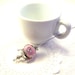 Soft Pink Faberge style teapot Victorian hat pin scarf pin feminine jewelry with Swarovski gems TAGT MCTT tenX