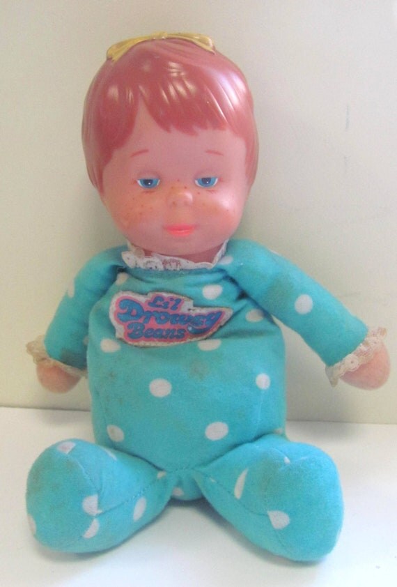 Mattel Doll Lil Drowsy Baby beans vintage toy 1