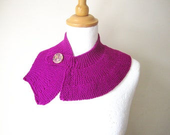 Pink cape, pink cowl, knitted cape, knitted cowl, Winter cape, Winter accessories, uk capes, ladies cape, Gifts for her, women's cape