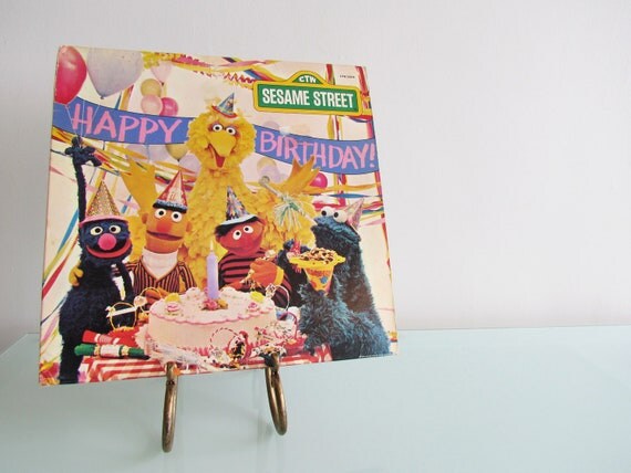 Sesame Street Happy Birthday Vinyl Record by GyldanPineapple