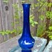 Vintage Cobalt Vase, Cobalt Blue Glass Art Deco Style Vase