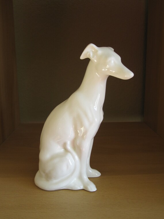 ceramic greyhound figurine