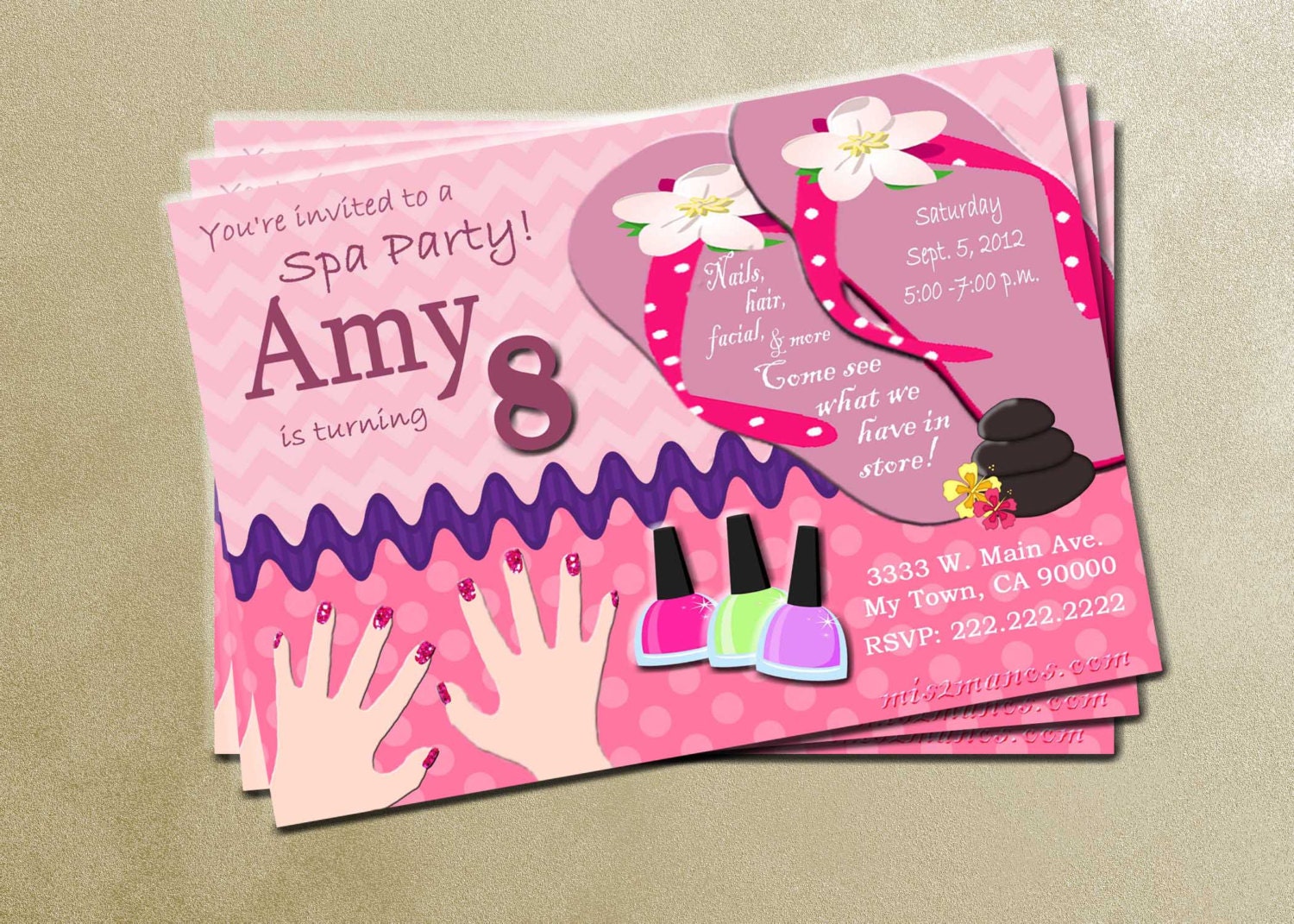 Hot Pink Invitations 6