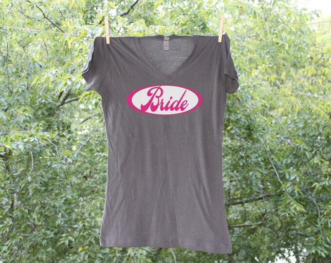 Personalized Oval Bride Tank or shirt