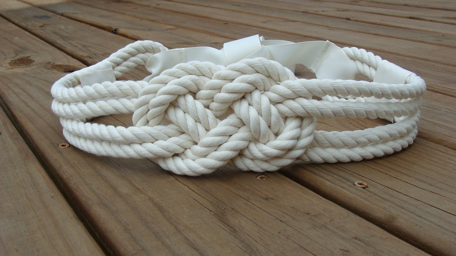 Cotton Rope Nautical Knot Belt by theiheartboutique on Etsy