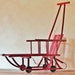 Vintage Wood and Iron Sled Rustic Winter Holiday Decor