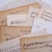 Vintage Sheet Music - 20 Sheets - Collage Art - Paper Craft - Shabby Chic Home - Art Journal - Scrapbooking