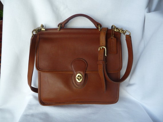 Vintage COACH Willis Handbag Mini Briefcase in by SavedbytheSaver