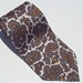 Vintage 1970s White and Gold Paisley Tie by Harrods