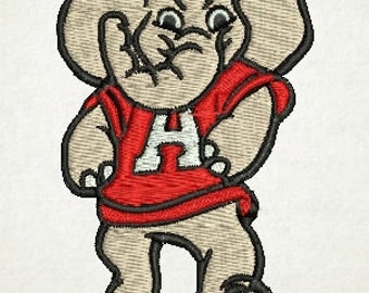 Alabama Embroidery Design, Big AL, Alabama Elephant, Elephant (5) Instant Download