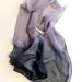 Ombre scarf in black and plum