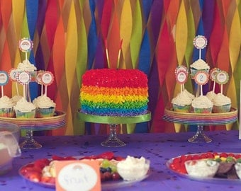 Items similar to The Rainbow Party Collection - Standard Printable