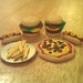 Miniature Polymer Clay Food-FREE SHIPPING- Pizza, Hotdogs, Burgers, Fries Dollhouse mini junkfood :)