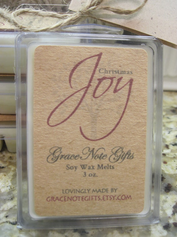 CHRISTMAS JOY Soy Wax Melts Cinnamon Clove Orange Vanilla
