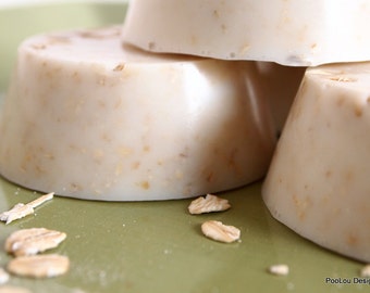 Oatmeal, Milk and Honey Goat's Milk Soap, Exfoliating, Set of 4