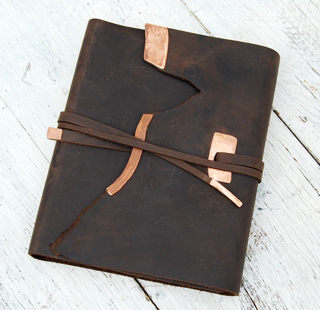 Leather Bound Journal Handmade Louisiana Travel Diary Pen Ink