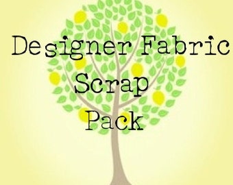 Designer Fabric Scrap Pack- 3 Yards Total By Weight