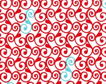Perfectly Perched by Laurie Wisbrun for Robert Kaufman: Scroll in Celebration AWN 12850-203 1 Yard Cut