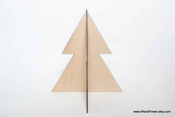 Interlocking Standing Wooden Christmas Tree / by WoodPower on Etsy