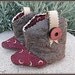 Unisex Baby Quilted Moon Cowboy Cowgirl Boots Faux Saddle Leather Western Booties Infants