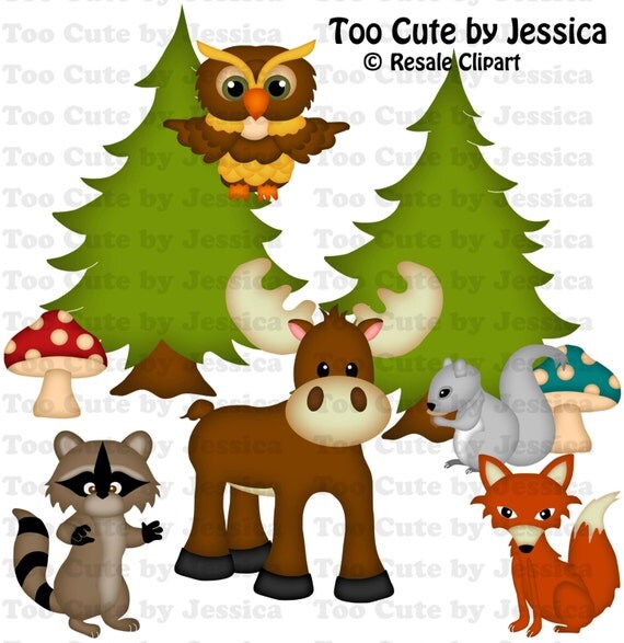 Download Items similar to Woodland Animals SVG Cutting Files ...