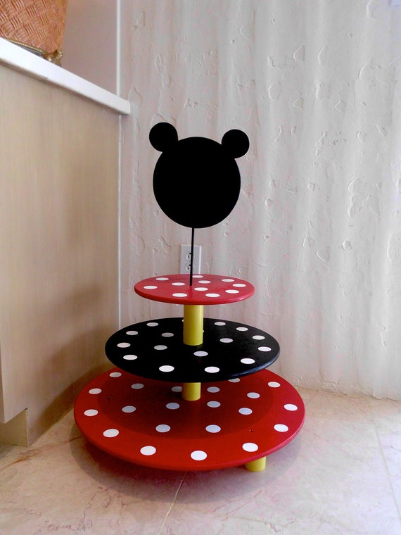Mickey Mouse Cupcake Holder. BETOP HOUSE Cute Round Mickey Mouse