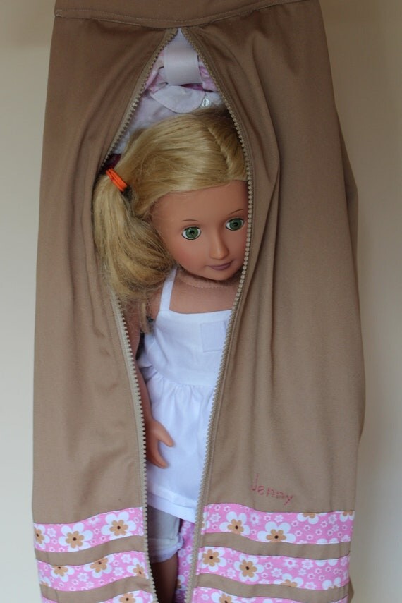 Items similar to American Girl Deluxe Monogrammed Garment Bag / Doll