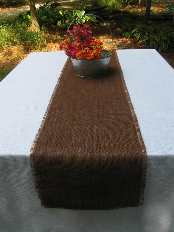 Items similar to 6ft Buffet Table Burlap Table Runner 12"x 90" 7.5ft