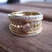 Estate 18K Solid Gold Bezel And Pave' Diamond Cigar Ring